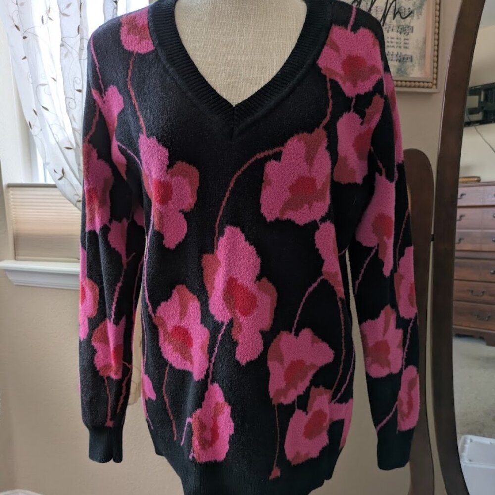 Cabi Floral Sweater